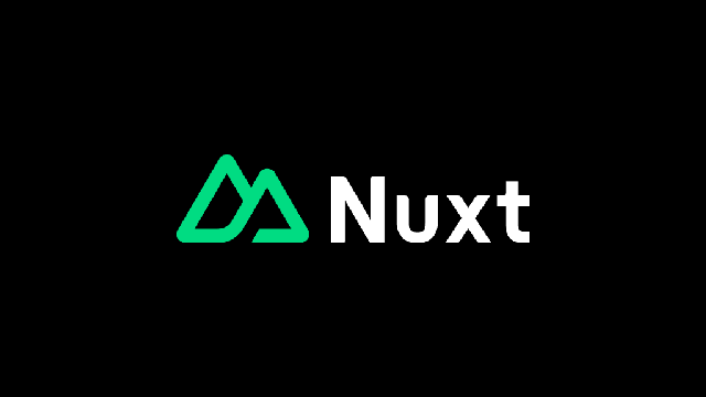 Logo de Nuxt blanco y verde